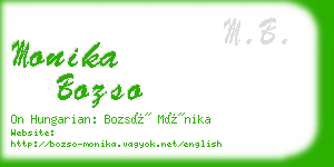 monika bozso business card